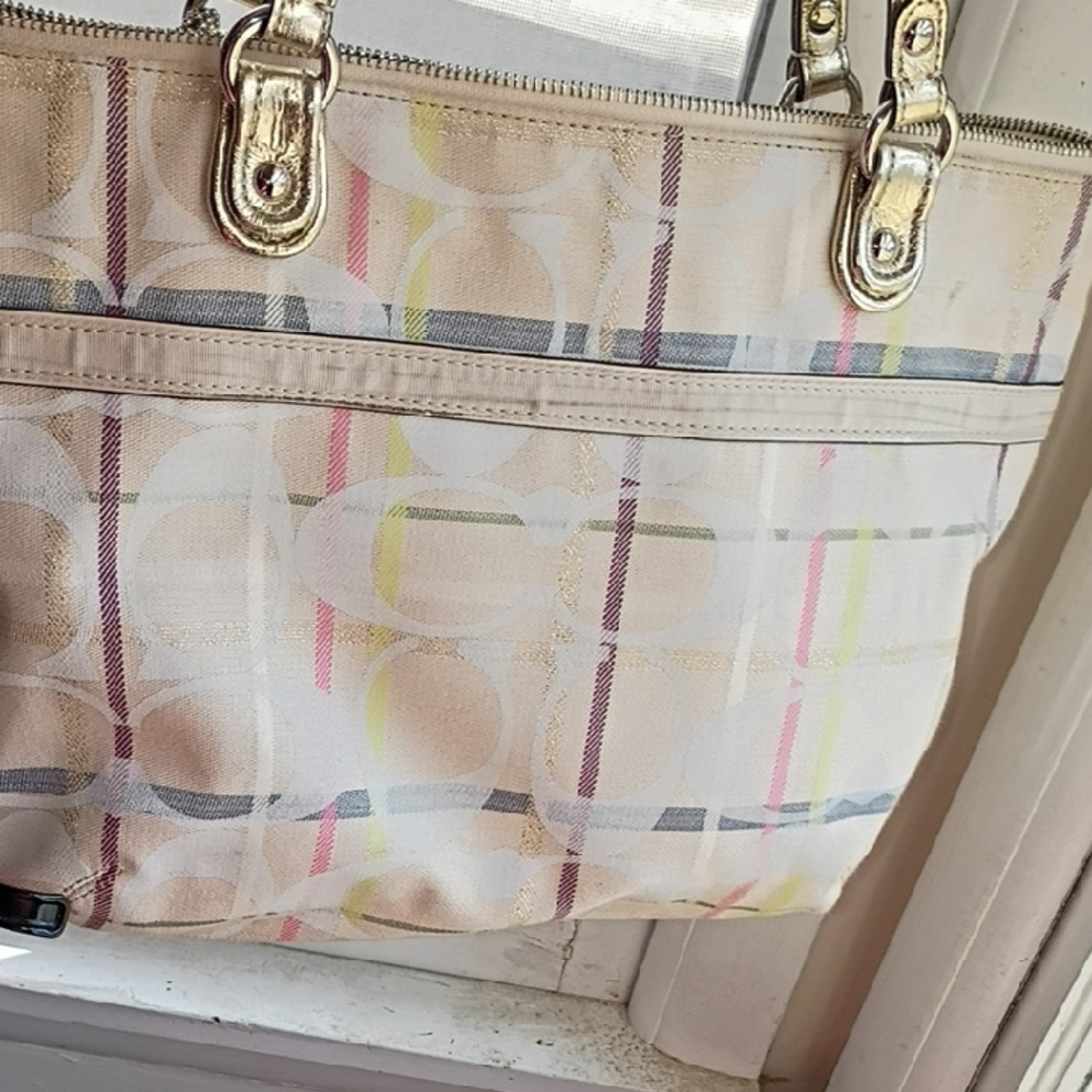 Coach Multicolor Signature Tote Bag - Picture 4 of 13